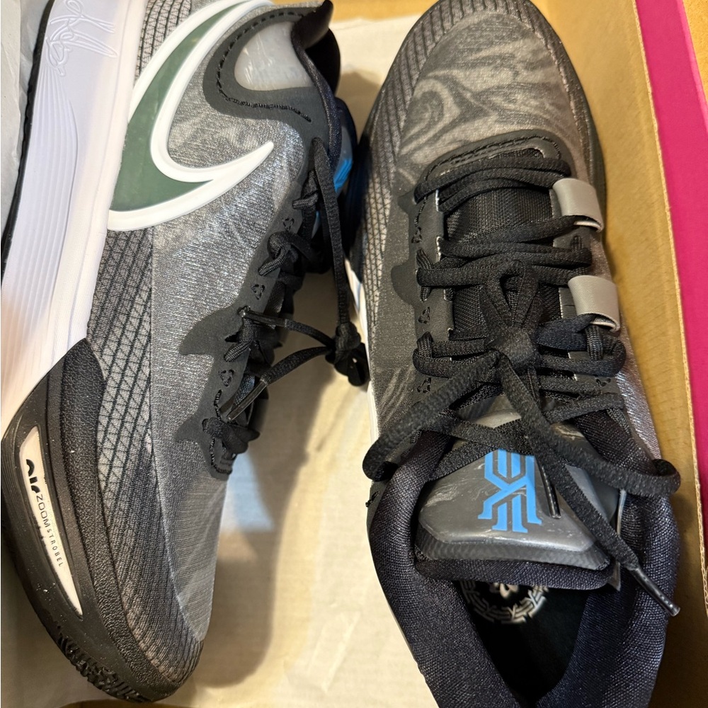Nike Kyrie 8 Black and Gray Sneakers